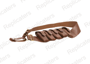 British Army WW1 Five Pouch leather ammo-bandolier P-03 version