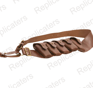 British Army WW1 Five Pouch leather ammo-bandolier P-03 version