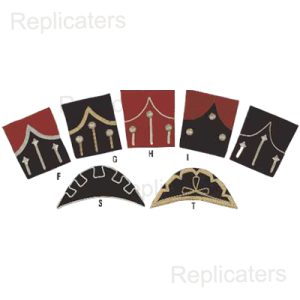 Highland, Scottish, Irish Pipe Band Doublet Wings or shells: Available in any color and any pattern. Price FREE when ordered with a doublet or US$ 24/pair if ordered alone.