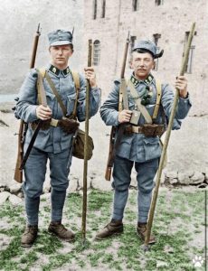 WW1 (World War One) Austro-Hungarian uniform as in the picture in feld grau/blue melange 100% wool fabric accurate for the era
