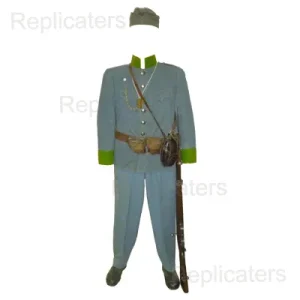WW1 (World War One) Austro-Hungarian uniform as in the picture in feld grau/blue melange 100% wool fabric accurate for the era