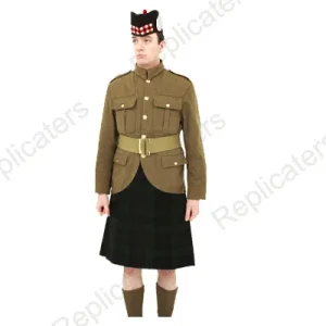British Army WW1 (World War One) pattern Scottish/Highland OR’s Service Dress Cutaway Jacket