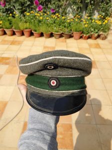 War One (WWI) Imperial German Army uniform Visored Field Caps (Schirmmütze) for Officer’s/NCO’s.