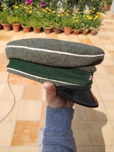 War One (WWI) Imperial German Army uniform Visored Field Caps (Schirmmütze) for Officer’s/NCO’s.