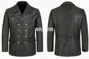 WWII German Kriegsmarine Leather Short Jacket – U-Boat & Naval Crew