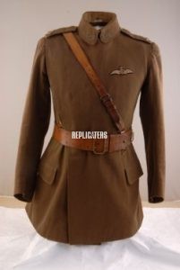 WW1 British Army Royal Flying Corp RFC Waist belt with cross-strap