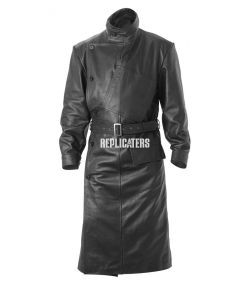 WW1 British Army Royal Flying Corp RFC Leather Overcoat Black/Brown/Vintage