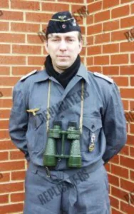 WWII German Kriegsmarine U-Boat Grey-Blue Drill Service Uniform