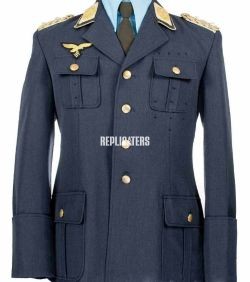 WWII German Luftwaffe Service Dress Tunic (Waffenrock) – Blue-Grey Parade and Walking-Out Uniform