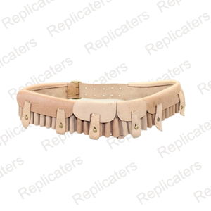 British Boer War Leather Bandolier in naturally tanned cowhide 1819-97 pattern