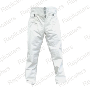US Revolutionary War white/cream canvas fall front trousers