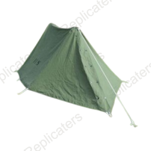 1945 US Army pup tent-made from 2 shelter halves, including pegs