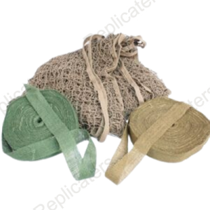 British Army Jeep net with hessian roles (green & brown)