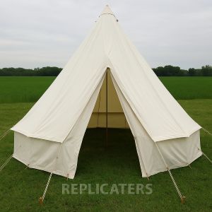 WW1 British Army Bell Tent – White Cotton Duck Canvas