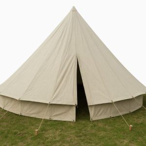 WW2 French Army Cone/Wedge Tent – Light Khaki Cotton Duck Canvas Shelter