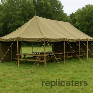 WW2 U.S. Army Mess Tent Shelter – Olive Drab Cotton Duck Canvas
