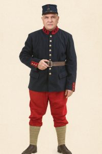 Best Buy WW1 French Army 1914 Early version uniform with Tunic, breeches, belt, and Kepi