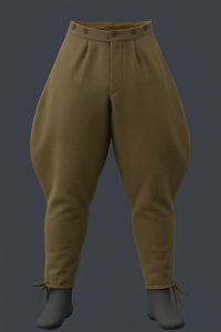 Reproduction WW1 Italian Army Breeches (Pantaloni da Truppa) – Grigio Verde (OR’s)