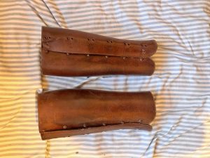 WW1 British Army Officer leather Gaiters/Spats