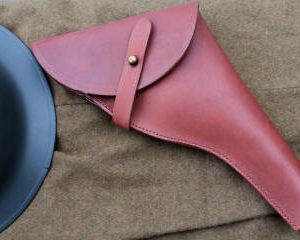 WW1 British Army Webley Holster in Brown leather