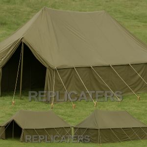 WW2– Cold War U.S. Army General Purpose Tent – Olive Drab Cotton Duck Canvas