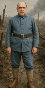 Best/Individual Buy WW1 M1915 French Army Kepi, Tunic, Belt, Breeches, Shirt & Puttees reproduction uniforms offer.