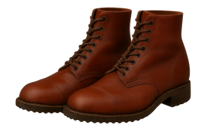 Post WW1 British Army B2 Ammunition (Ammo) Boot in Brown/Black color