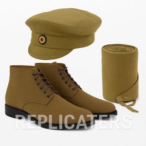 WW1 Imperial Russian Army Field Gear Set – Forage & Field Cap, M1910 Boots & Cotton Puttees