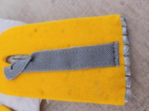 WW1 Imperial German Army Officer Shoulder Boards in silver bullion wire