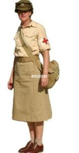 WWII British Military Nurse Field Uniform (ATS) – Khaki Service Ensemble