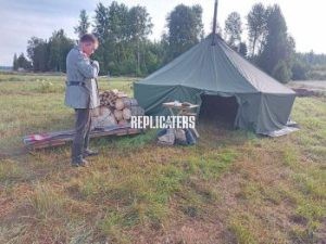 WWI–WWII Finnish Military Field Tent Set (Early 20th to Mid-20th Century Models)