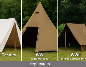 Reproduction of French Army Tents 19th Century, WW1, Inter-war & WW2