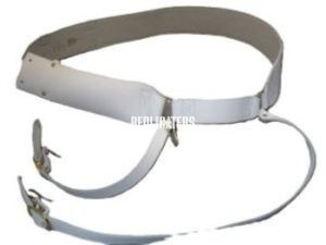 Highland Cross Belts – White Leather Regimental Set