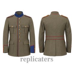 Pre-WW1 German and Austrian Army Tunic – Wool with Branch-Colored Piping
