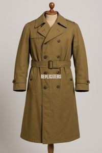U.S. WWI Early Pattern Trench Coat (1917–1918 Style)