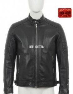 Minimalist Goat Leather Jacket with Wool Lining & Half-Inch Collar – Available in 7 Colors