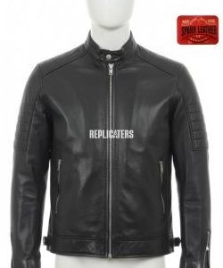 Minimalist Goat Leather Jacket with Wool Lining & Half-Inch Collar – Available in 7 Colors
