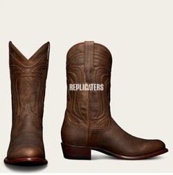 100% leather hand crafted & embroidered high cowboy boots