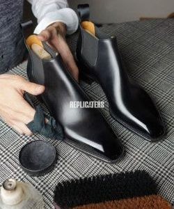 Regal Chelsea Buckle Boots – Black & Brown South American Bull Leather