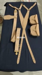 1871 Pattern Valise Equipment Set buff/white leather – Anglo-Zulu War British Army