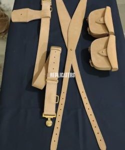 1871 Pattern Valise Equipment Set buff/white leather – Anglo-Zulu War British Army