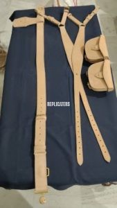 1871 Pattern Valise Equipment Set buff/white leather – Anglo-Zulu War British Army