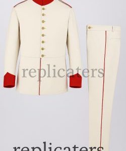 Victorian British Officer’s White Tropical Dress Tunic & Trousers (c. 1885–1910)