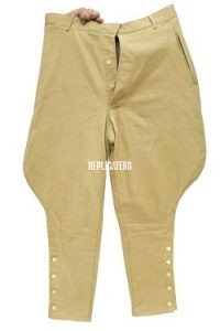 WW1 French Army Officer’ breeches in Khaki Drill (KD) with Leg wraps/Puttees