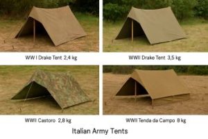 WWI & WWII Italian Army Field Tents – Complete Range