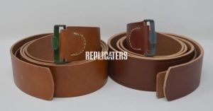 WWII German Enlisted Men’s Leather Service Belt in Black/Brown