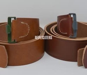 WWII German Enlisted Men’s Leather Service Belt in Black/Brown