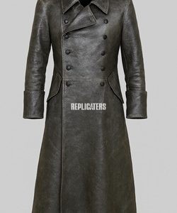 Field-Grey Leather Greatcoat (Officers & NCOs) WW2 German army
