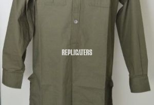 Tropical Field Shirt – Olive Cotton Drill, Afrika Korps Issue WW2 German army