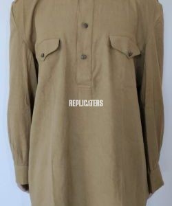 WW2 Soviet Army Summer Gymnastiorka Uniform Set – Tunic, Breeches & Leather Belt